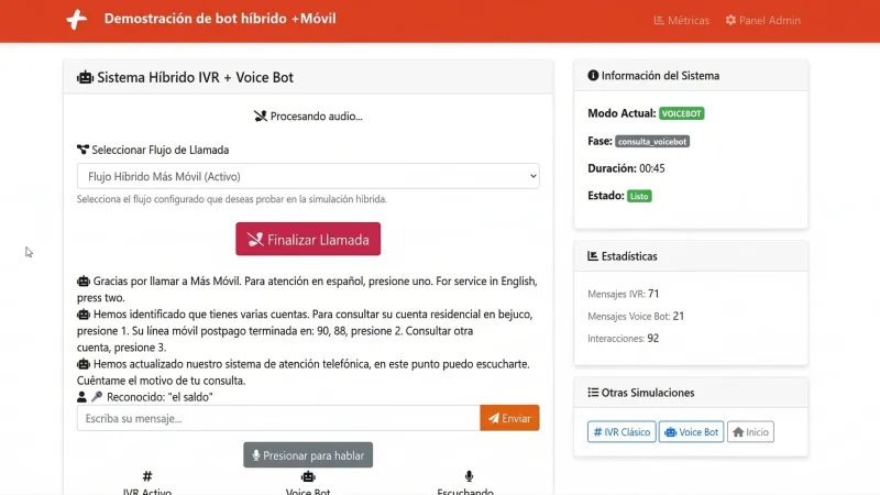 Simulador de Voicebot